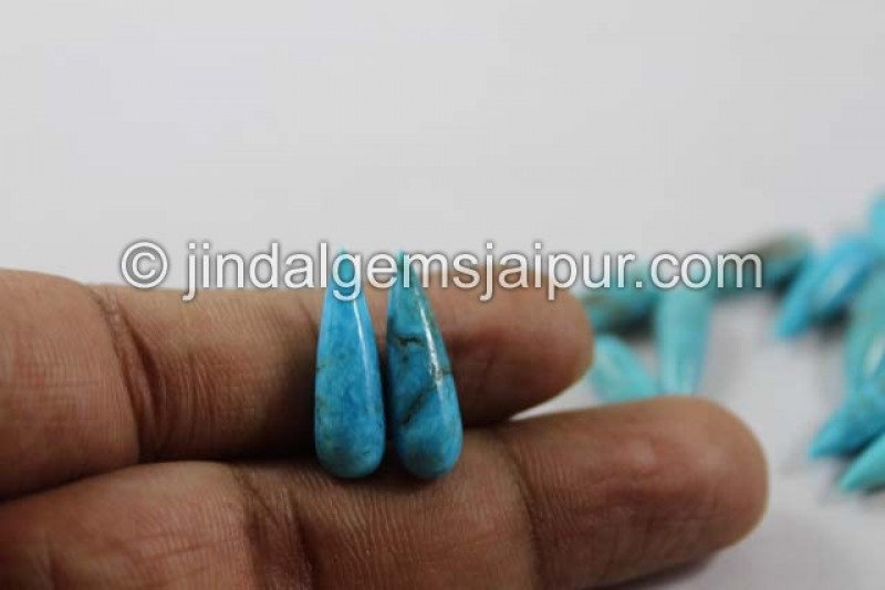 Turquoise Smooth Drops(Half Drill)